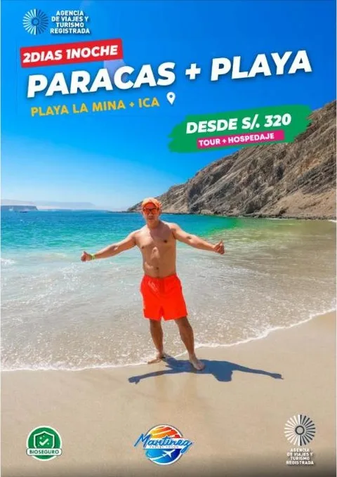 Paracas + Playa La Mina + Ica – 2 días / 1 noche
