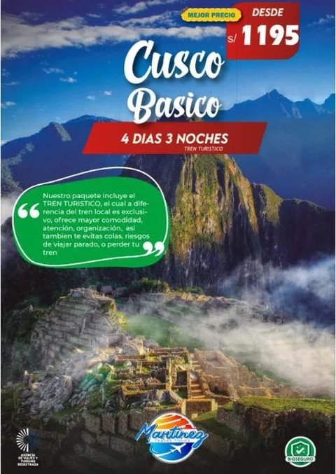 Cusco Básico – 4 días / 3 noches
