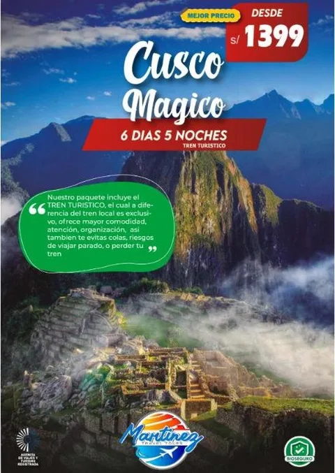 Cusco Mágico – 6 días / 5 noches