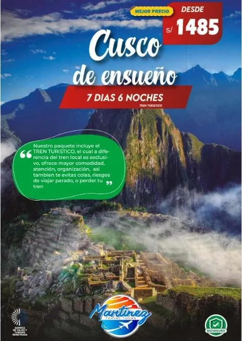 Cusco de Ensueño – 7 días / 6 noches