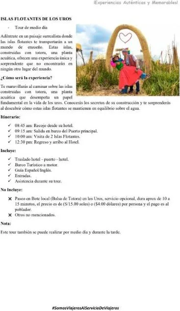 Puno y Lago Titicaca – Programas 2026
